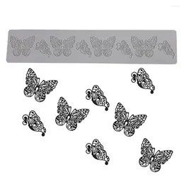 Baking Moulds Butterfly Lace Mat Chocolate Fondant Silicone Mold DIY Love Dessert Decor Pad Molecular Cuisine Cake Decorating Tools Bakeware