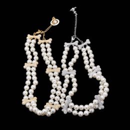 Planet Necklace Designer Necklace for Woman vivienennnWestwoods Luxury Jewelry Viviane Westwood Necklace Western Empress Dowagers Double Layer Pearl F