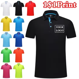 Men's Polos Quick-drying Sports Polo Shirt Custom Design Company Brand Logo/Print Embroidery Breathable Lapel Short Sleeve Tops