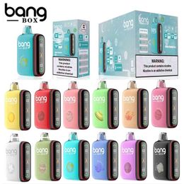 Smart Screen Bangbox 18000 Puffs Digital Disposable Vape Dual Modes Bang Box Mesh Coil 28ml Prefilled Desechable Pod 18K with LED Display Original