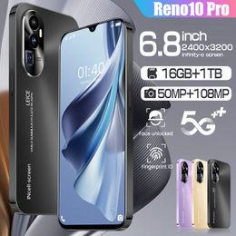 Brand New Original Reno10 Pro 6.8 Inch HD Full Screen Smartphone Face ID 16GB+1TB Mobile Phones Global Version 4G 5G Cell Phone