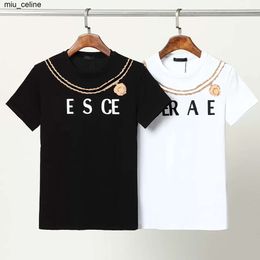 New 24ss Mens T-shirt designer black and white multiple styles Colour lettering casual summer 100% cotton breathable anti-wrinkle mens and womens same style T-shirt