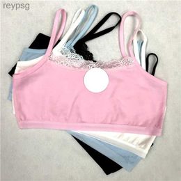 Bras Bras 3pcs/lot Thin Strap Cotton Student Girl Summer Vest-style Small Sling Bra 7-15 Years Training Teens Puberty Underwear YQ240203