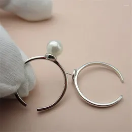 Cluster Rings 2PCS/Lot 925 Sterling Silver Cabochon For Jewelry DIY Making Blank Openable Settings Accessories