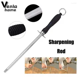 Other Knife Accessories Venlohome 26cm Sharpener Carbon Steel Sharpening Rod With ABS Handle Kitchen Knives Tools Stone Tool