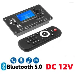 Handsfree Bluetooth 5.0 MP3 Decoder Board DC 12V DIY Player Audio USB TF FM AUX For Music Subwoofer Speakers Volume Control