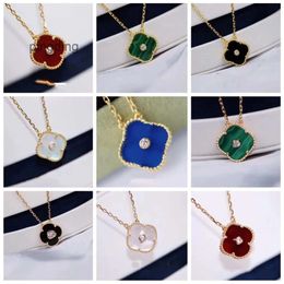 designer jewelry Four van clover necklace for women Highly Quality 18K gold pendant necklaces Valentine Day Mothers Day for girlfriend gift with box jewellery