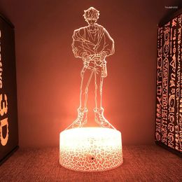Night Lights Obey Me Figure 3d Led Light For Bedroom Acrylic Bedside Lamp Game Room Decor Children's Gift