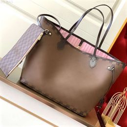 10A Tote bag Designer shopping bags never purses full leather shoulder Bags handbag bags Women on the go MM GM Brown wallet Fashion messenger old flower Composite 3