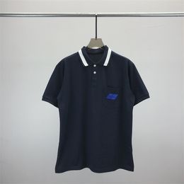 2 mens polos t shirt fashion embroidery short sleeves tops turndown collar tee casual polo shirts M-3XL#173