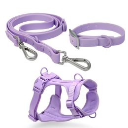 Apparel Pet Leash Dog Leash Waterproof Adjustable Collar Dog Leash Chest and Back Set Dog Walking Dog Collar Dog Harness
