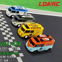 Ldarc Radian V64 Rtr Remote Control Car 1 64 Mini Miniature Simulation Rc Model Racing Car Remote Control Car To Play Everywhere 240127