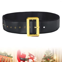 Christmas Decorations Santa Claus Belt Props PU Leather Vintage Buckle Belts For Men Women Masquerade Cosplay Role Play