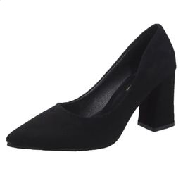 Women Pumps Soft Leather High Heels Shoes Fashion Office Stiletto Party Female Comfort 240123