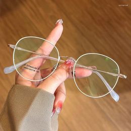 Sunglasses Frames Ultra Light Titanium Man Woman Small Size Frame Fashion Retro Round Spectacle Eyewear Optical Prescription Eyeglasses 9925