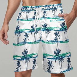 Men's Shorts Mens Swim Trunks 2024 Summer Beach Tropical Coconut Tree Printed Swimwear Bathing Suits 3xl Board For Men
