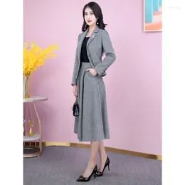 Two Piece Dress UNXX Fashion Casual Suits Women 2024 Spring Temperament Porfessional Slim Short Blazer Skirt Office Ladies Work Wear No