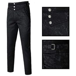 Halloween Men Pants Clothes Gothic Style Pantalon Victorien Steampunk Homme Gotico Vittoriano Hombre Victorian 240129