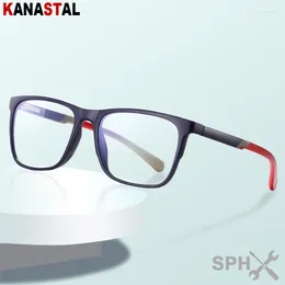 Sunglasses Prescription Reading Glasses Men Women Blue Light Blocking TR90 Square Eyeglasses Frame CR39 Optical Lenses Presbyopic Eyewear