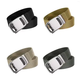 Belts Nylon Belt For Men Automatic Buckle Webbing Canvas Work Climbing