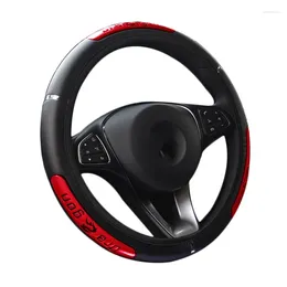 Steering Wheel Covers Car Faux Leather Reflective China Dragon Design Elastic 38CM/15'' Anti-catch Holder Protector