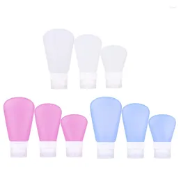 Storage Bottles Silicone Travel Bottle Set Conical Cosmetic Refillable Lotion