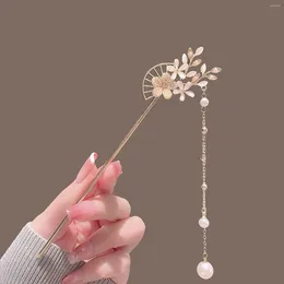 Hair Clips Chinese Hanfu Tassels Sticks Metal Hairpin Vintage Pins Clip Flower Chopsticks Wedding Party Headwear Headpiece