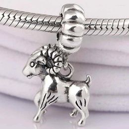 Loose Gemstones Original Vintage Cute Chinese Zodiac Ram Sheep Pendant Beads Fit 925 Sterling Silver Bead Charm Bracelet Diy Jewellery