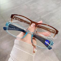 Sunglasses 2024 Retro Reading Glasses Women Men Rectangle Small Frame Farsighted Eyewear Fashion Prescription Spectacles 1.0 To 4.0 Gafas