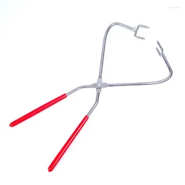 Craft Tools Stainless Steel Clamp Glaze Pottery Tool Dip Blow Caliper Upper Red Handle Clip