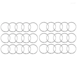 Shower Curtains 30 Pieces Of Curtain Ring 5Cm Inner Diameter Circle Hanging Stainless Steel Metal Hook