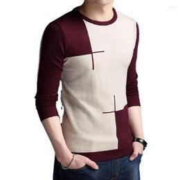 Men's Sweaters Pullover Men Autumn Fashion Brand Clothing Breathable Slim Fit Man Knitted Sweater Asian Size 4XL