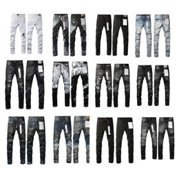 jeans for pants purple jeans Purple Jeans customize trends Distressed Black Ripped Biker Slim Fit Mans stacked jeans men baggy jeans hole