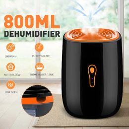 Gravestones Dehumidifier 800ml 25w Low Noise Portable Dryer Antimildew Purification Portable Cleaning Device Air Dryer Moisture