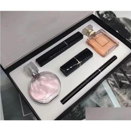 Anti-Perspirant Deodorant Luxury 5 In 1 Makeup Gift Set Per Cosmetics Holiday Collection Ensemble De Maquillage Waterproof Mascara Eye Dhzhk