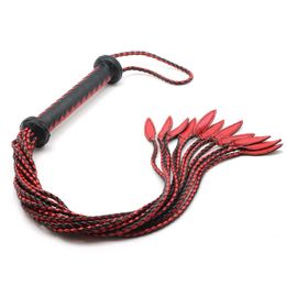 3 Foot Real Cowhide Leather Bull Whip BDSM Bondage Spanking Flogger Tassel Pure manual Genuine Leather whip Sex Toy for Couples 240130