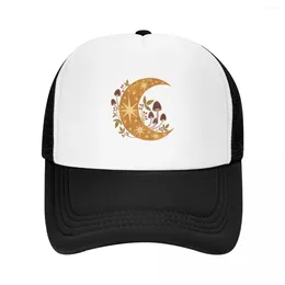 Ball Caps Forest Moon Baseball Cap Beach Funny Hat Sunscreen For Women 2024 Men'S