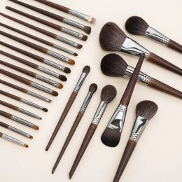 OVW Natural Makeup Brushes Set Eyeshadow Make Up Brush Goat Hair Kit Foundation Powder Blending Beauty 240126