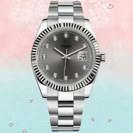 designer watch mens 41mm automatic mechanical watch aaa quality 2813 movement stainless steel watch 31 36mm Grey diamond dial lady luxury watch gift orologi di lusso