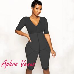 Bodysuit Women Body Shaper Zipper Shapewear High Compression Faja Long Sleeve Waist Trainer Slimming Slim Shapewear 240131