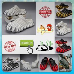 Slippers Half Designer Platform Casual Pack Summer Sliders Men Women Graffiti Bone White Slides Sandals Anti Resistant Memory Soft Thick Cushion Sl 27