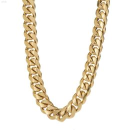 2024 Fashion Men Jewellery 18k Gold Plated Chain Necklace Men