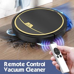 USB Rechargeable RC Intellligent Automatic Floor Sweeper With Water Tank Wet Dry Mop Robot Vacuum Cleaner 240125