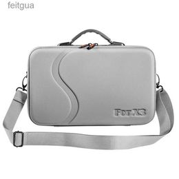 Camera bag accessories 1 PCS Carrying Case Grey PU+Spandex For Insta 360 X3 Storage Bag Action Handbag Box 360X3 YQ240204