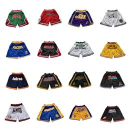 2024 High quality double embroidered pocket pants Street Sports Running Fitness Basketball sports pants Double fabric mesh breathable