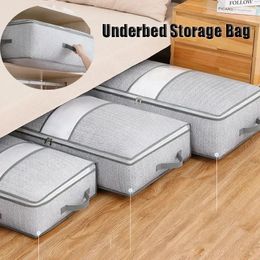 Dust-proof Wardrobe Storage Boxes Organiser for Bedroom Drawers Underbed Bag Quilt Clothes Home Large 240129