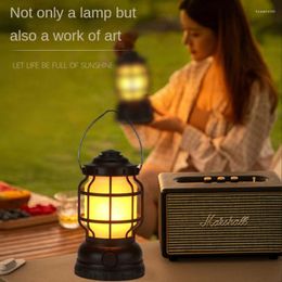 Portable Lanterns Barn Lantern Multifunctional Outdoor Lamp Retro Domestic Emergency USB Charging Camping