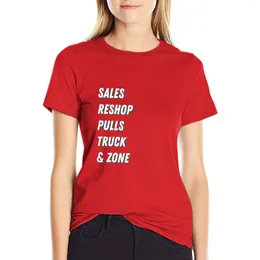 Women's Polos Retail Daily Tasks T-shirt Shirts Graphic Tees Aesthetic Clothes Cotton T Women