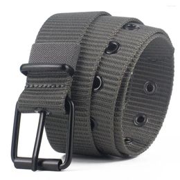 Belts Adjustable Hole Belt High Men's Nylon Webbing With Holes For Jeans Sports Strap Casual Designer Fashion Waist