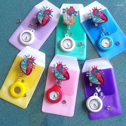 Brooches Heart Diagram Retractable Badge Reel Nursing Student Reels Holder Hospital Nurse Graduation Pins